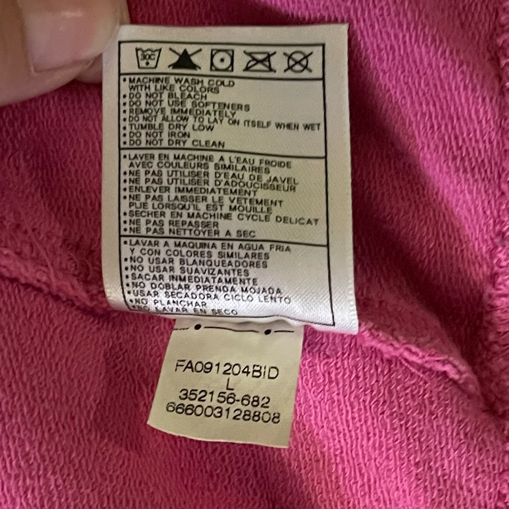 Nike Dri-FIT Pink Zip Up Hoodie Jacket Womens Large Sporty Y2K Activewear - Picture 8 of 12